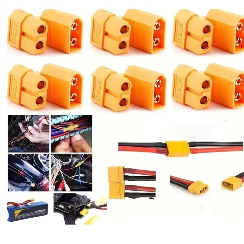 Drone Rc Link - 10PCS XT60 Battery Connector Male Plug