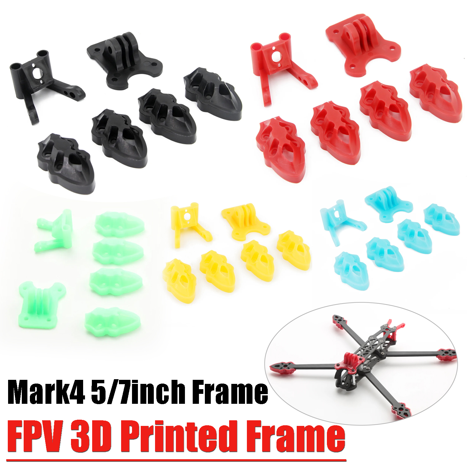 3D Printed Drone Part - Mark4 5inch / 7inch FPV Frame