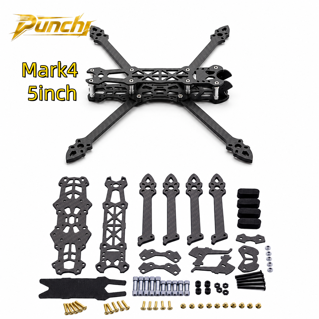 Drone Rc Racing - Mark4 5inch FPV Carbon Fiber Frame