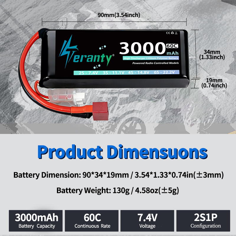 TERANTY 2S 3000mAh Lipo Batter - Drone Rc Link 리뷰 및 가격