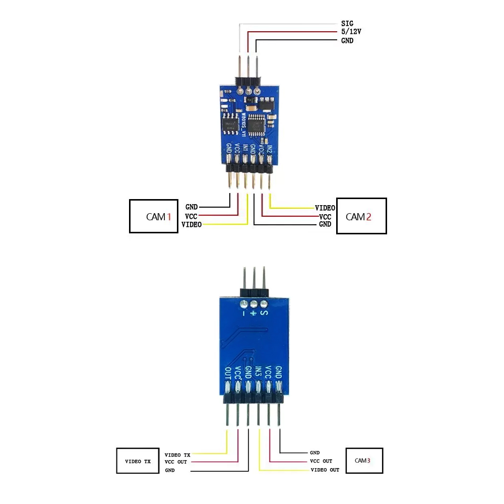 5.8G 3 Channel Video Switcher  - Drone Rc Control 리뷰 및 가격
