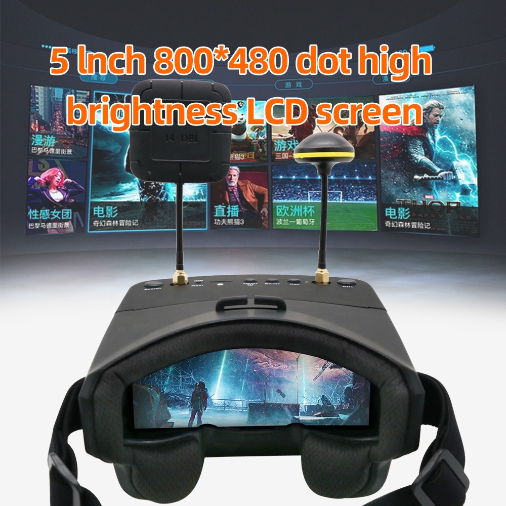 EV800D 5.8G 40CH 5 Inch 800*48 - Fpv Goggles Headset 리뷰 및 가격