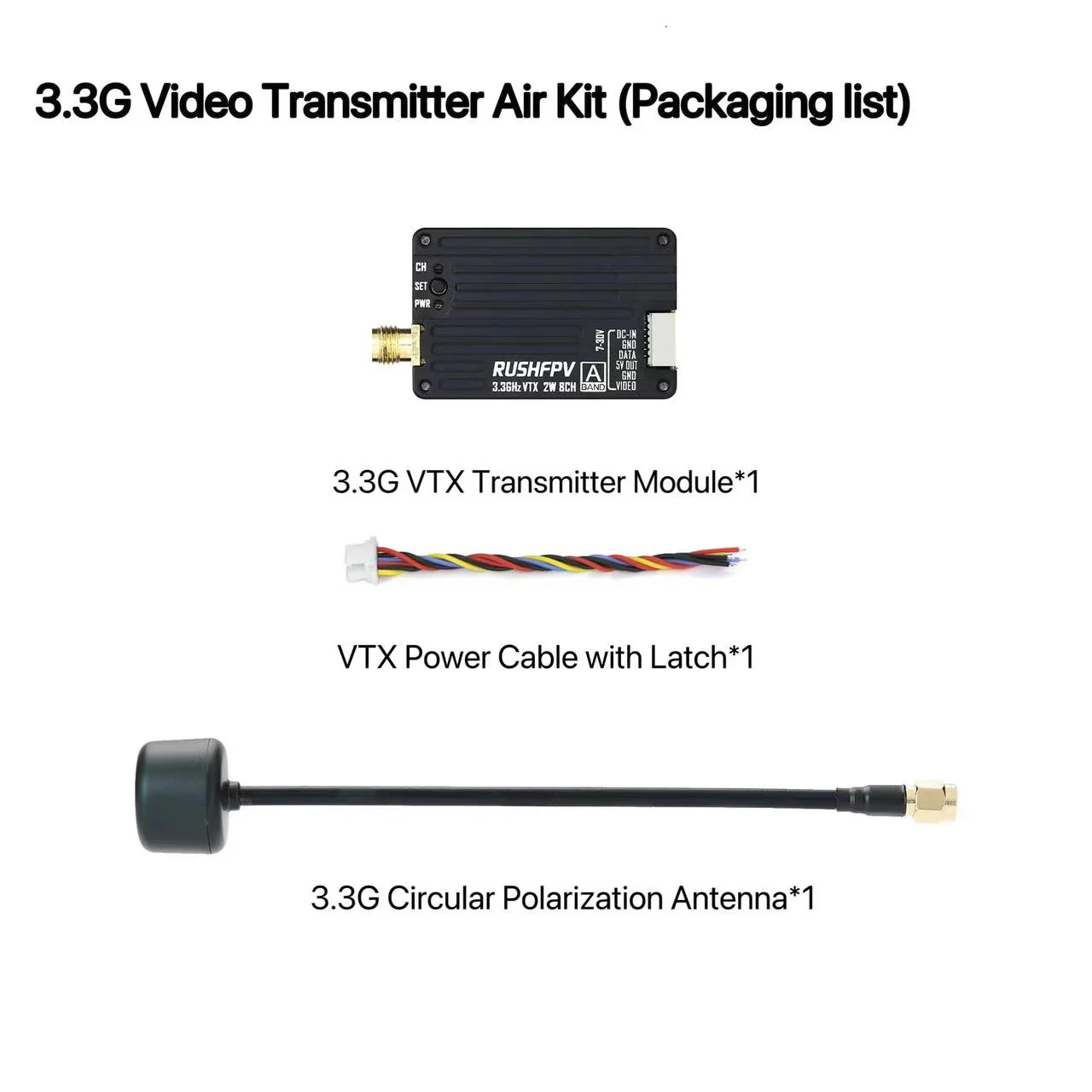 RUSHFPV 3.3G 2W VTX Transmitte - Drone Rc Receiver And Transmitter 리뷰 및 가격