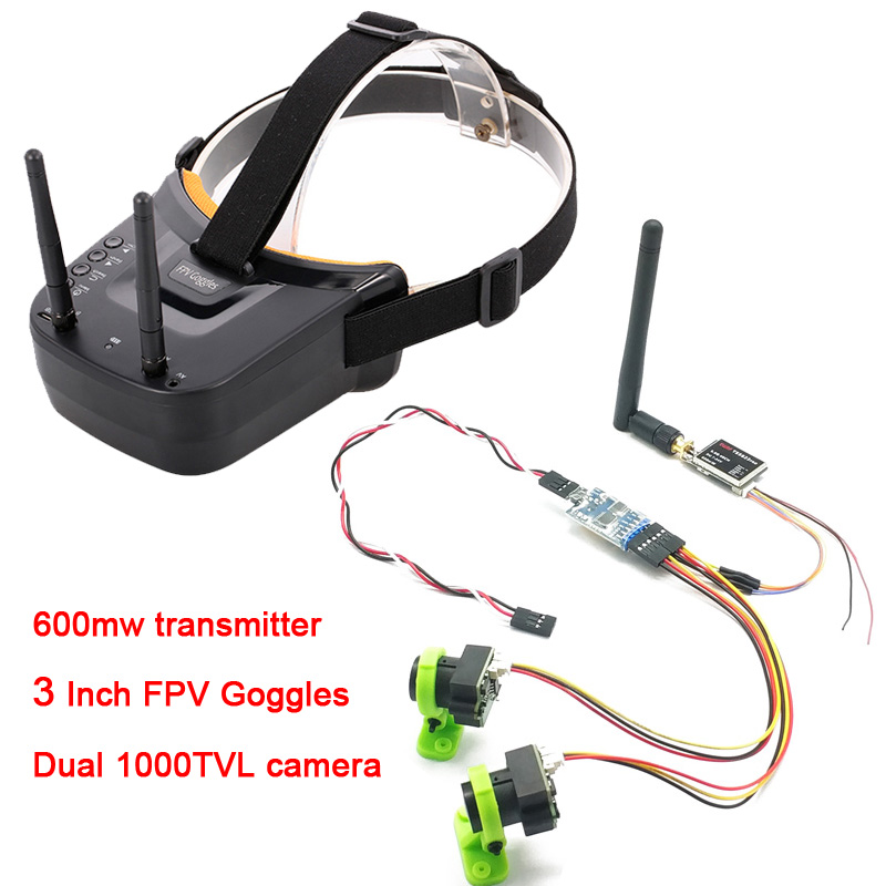 3 channel Dual Video camera CM - Fpv Goggles Headset 리뷰 및 가격