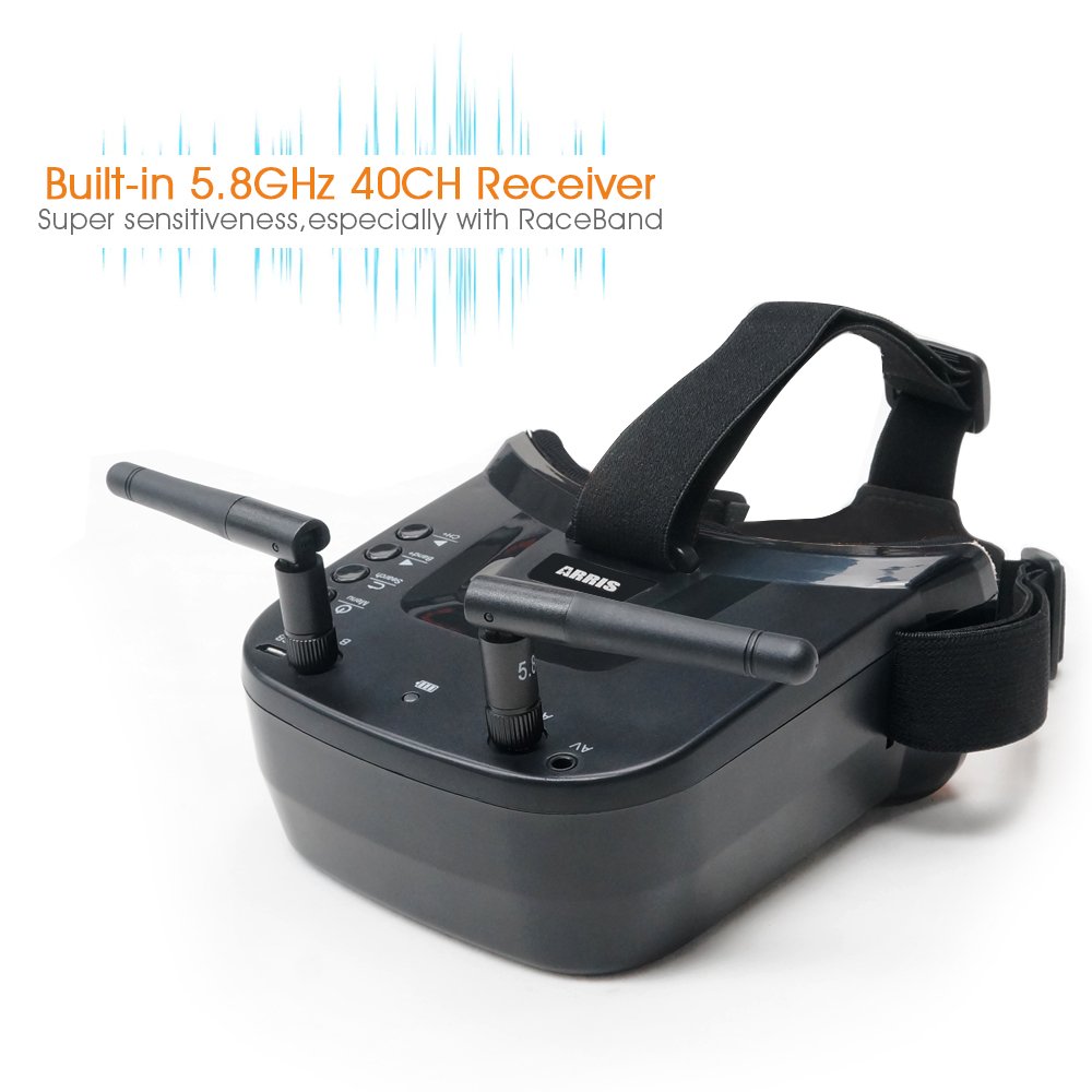 VR009 5.8G FPV Goggles 40CH 3  - Fpv Goggles Headset 리뷰 및 가격