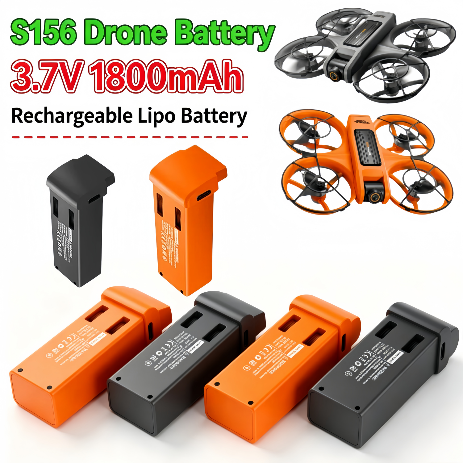 S156 3.7V 1800mAh Drone Batter - Drone Rc S156 리뷰 및 가격