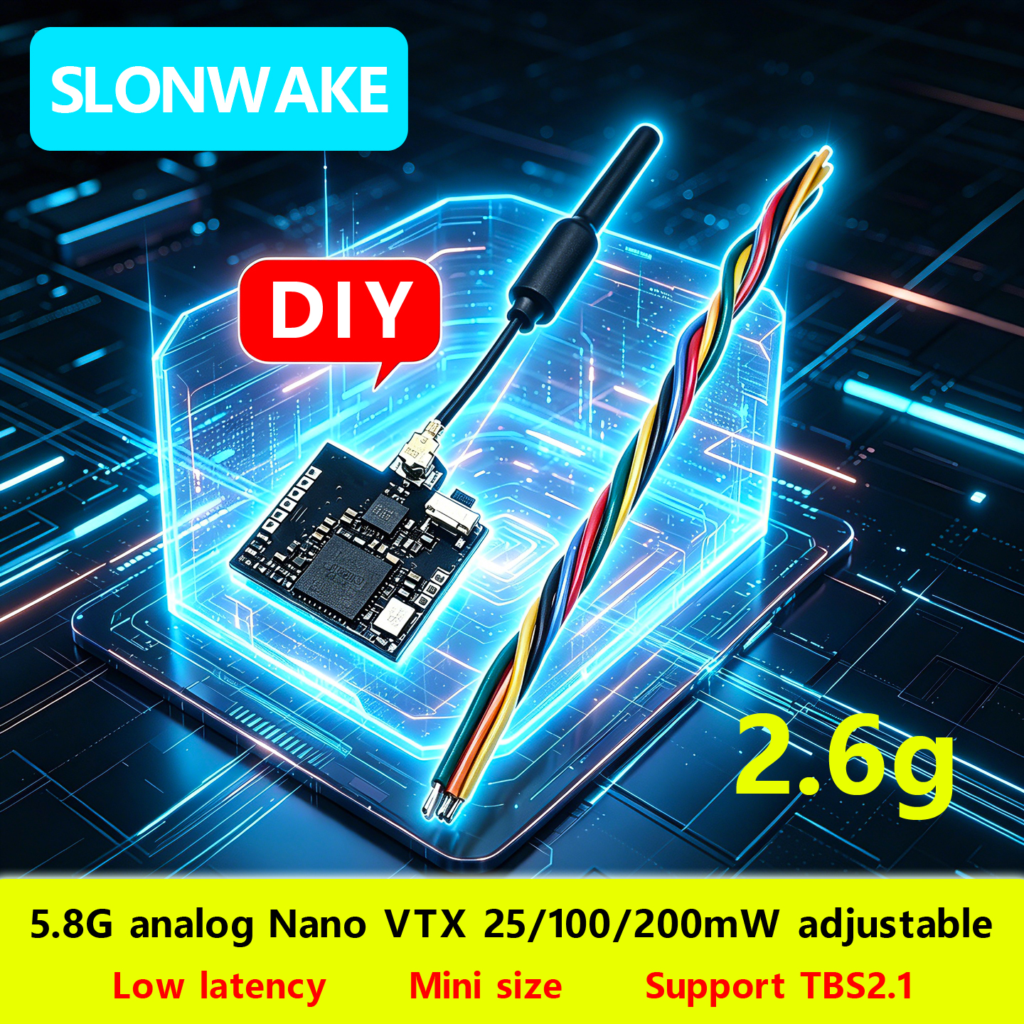 SLONWAKE Nano 5.8G 48CH 200mW  - Drone Rc Receiver And Transmitter 리뷰 및 가격