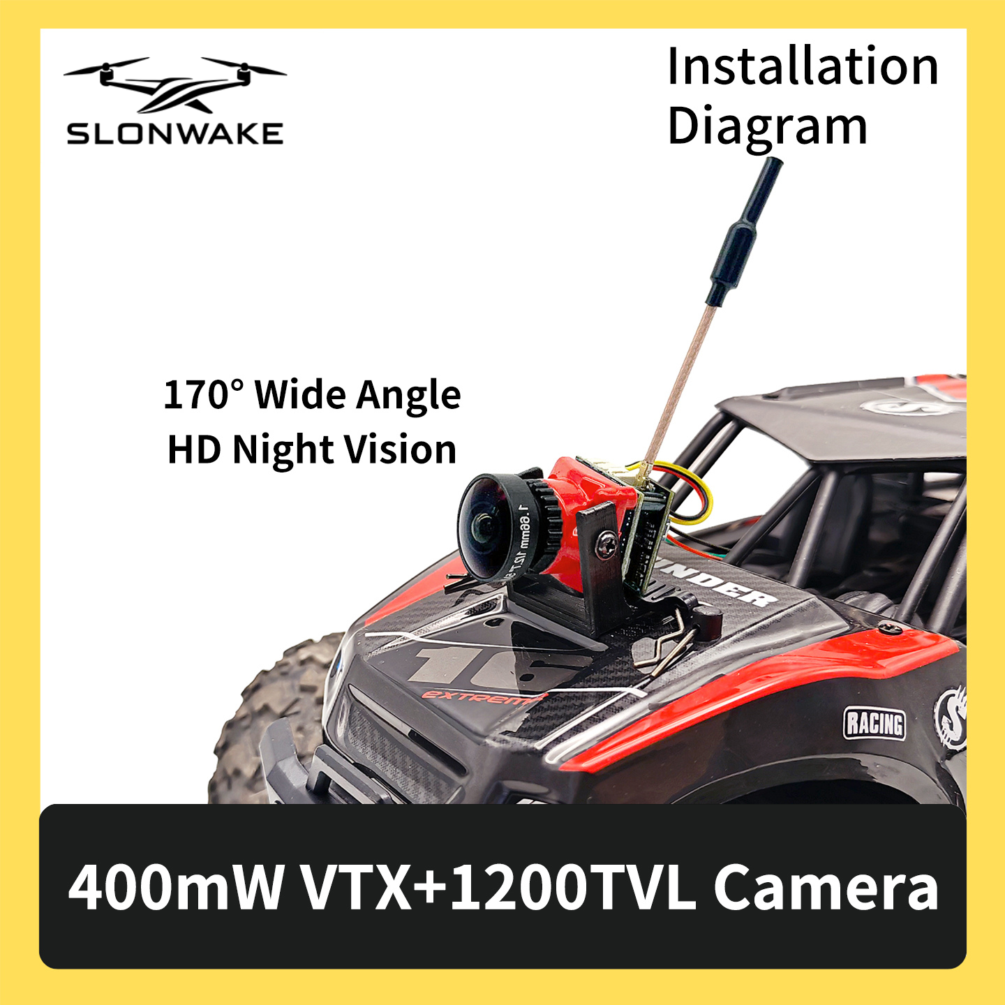 SLONWAKE 5.8G 48CH FPV 400mw V - Drone Rc Receiver And Transmitter 리뷰 및 가격
