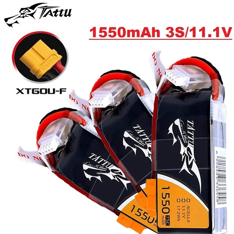 TATTU 3S 11.1V 1550mAh 75C LiP - Drone Rc Link 리뷰 및 가격